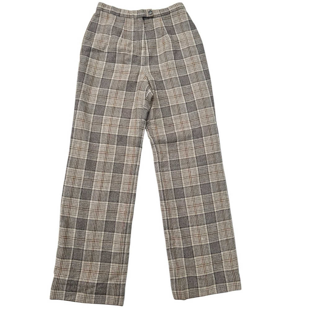 Vintage Pendleton Wool Plaid Checkered Lined Pants Women’s Size 4 Small Slacks